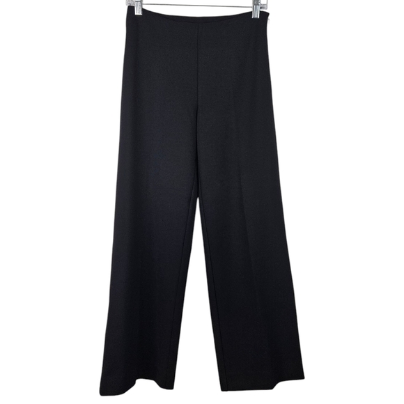 J. McLaughlin Black Wide Leg Side Zip Dress Pants 4 - Picture 1 of 13